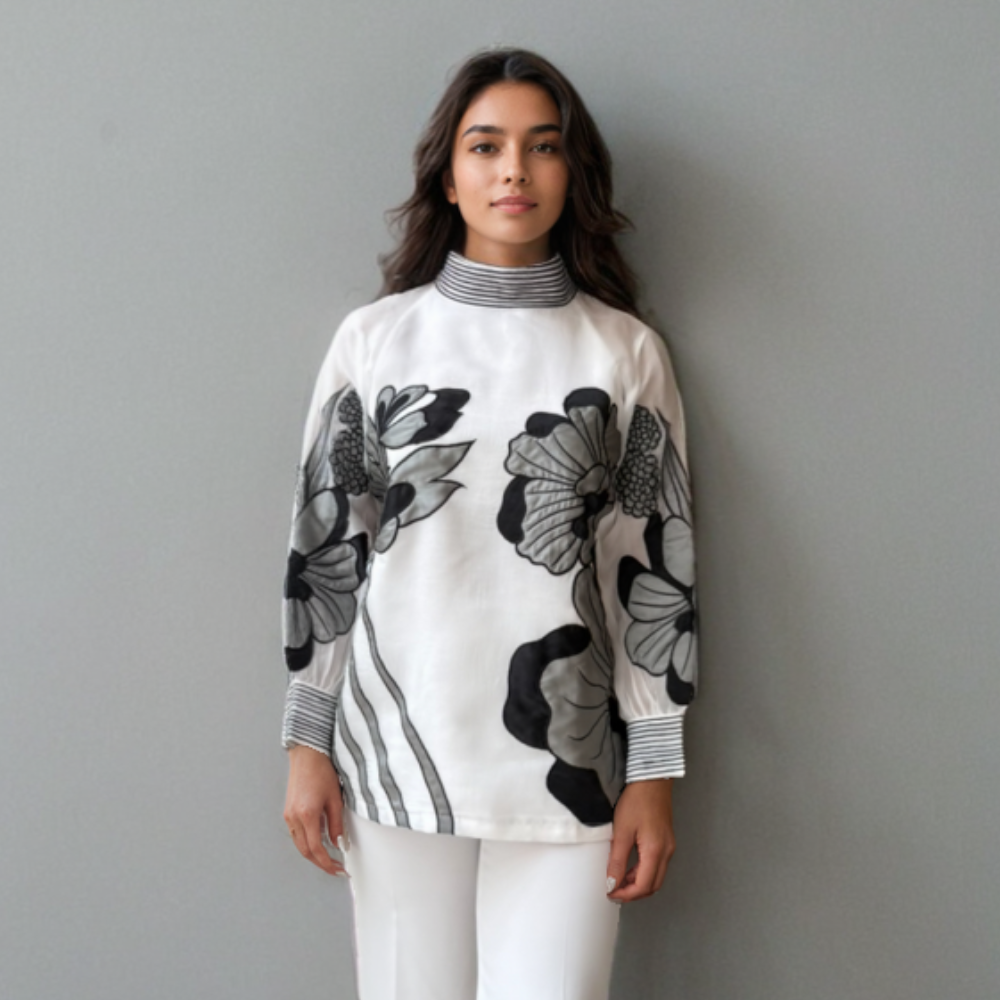 Organza Patchwork Shirt